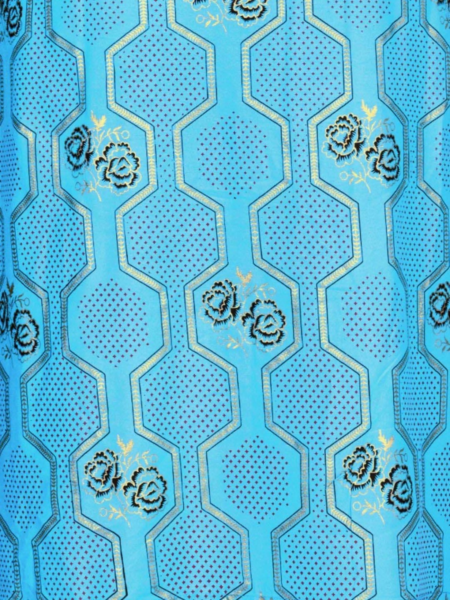 Odette Blue Printed Kurta Pant Set