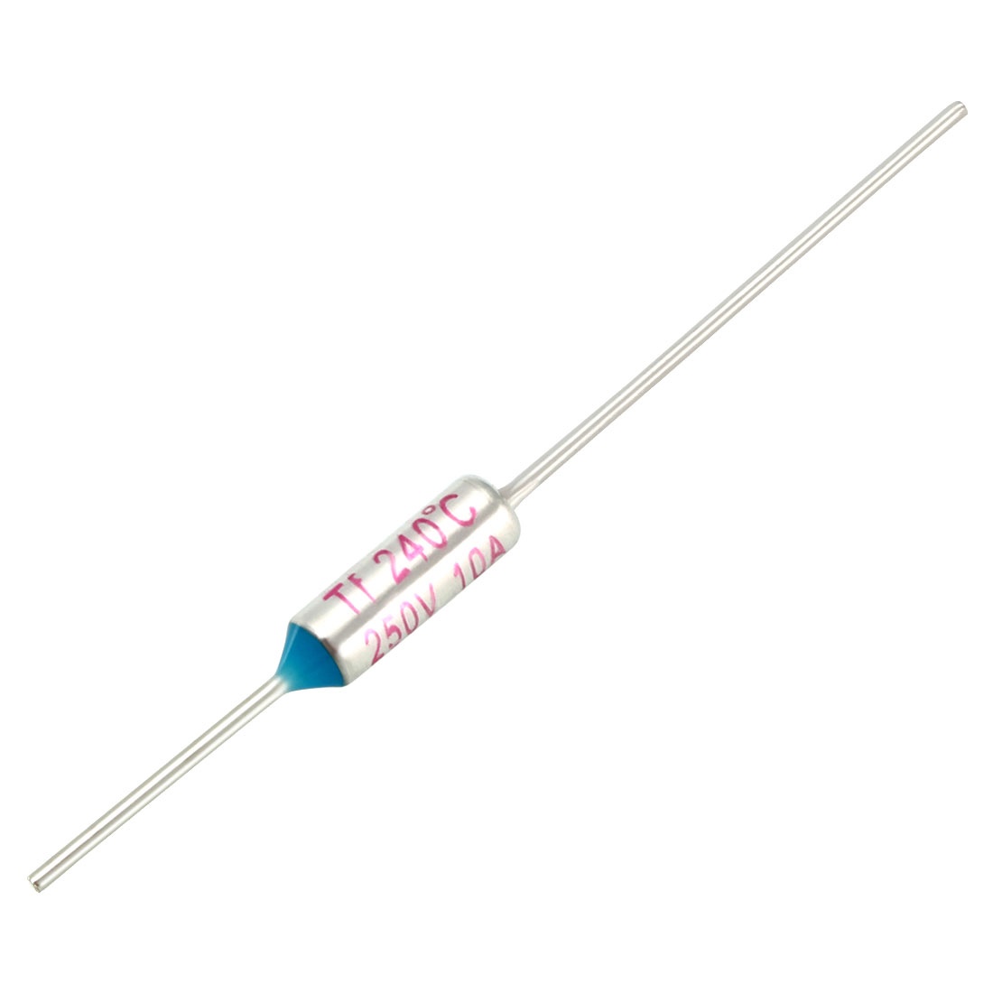 Global Bargains 5Pcs RY TF 240 Celsius Degree Cutoff Thermal Fuse AC 250V 10A Blue Silver Tone