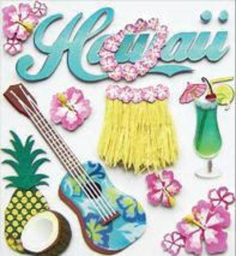 Jolee's Boutique Dimensional Destination Stickers-Hawaii