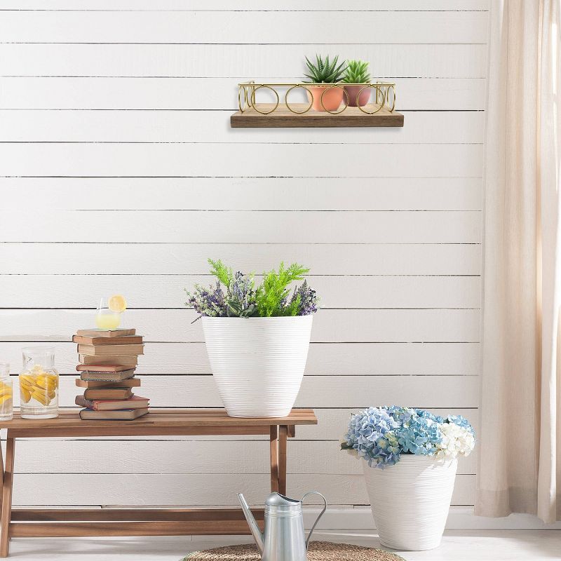 Gold Rim Shelf Light Wash Gold - New View