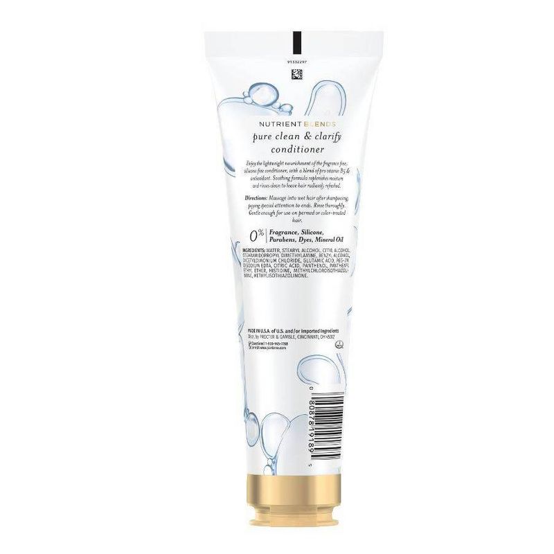 Pantene Pure Clean & Clarify Silicone-Free Conditioner - Fragrance-Free - 9.6 fl oz