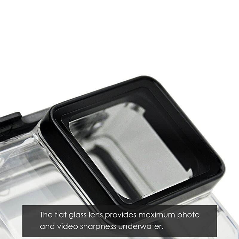 Housing Case Compatible with GoPro Hero 7 Hero 6 Hero 5 Black Hero 2018 Waterproof Case Diving Protective Housing Shell 45m with Bracket Accessories, Compatible with Go Pro Hero7 Hero6 Hero5