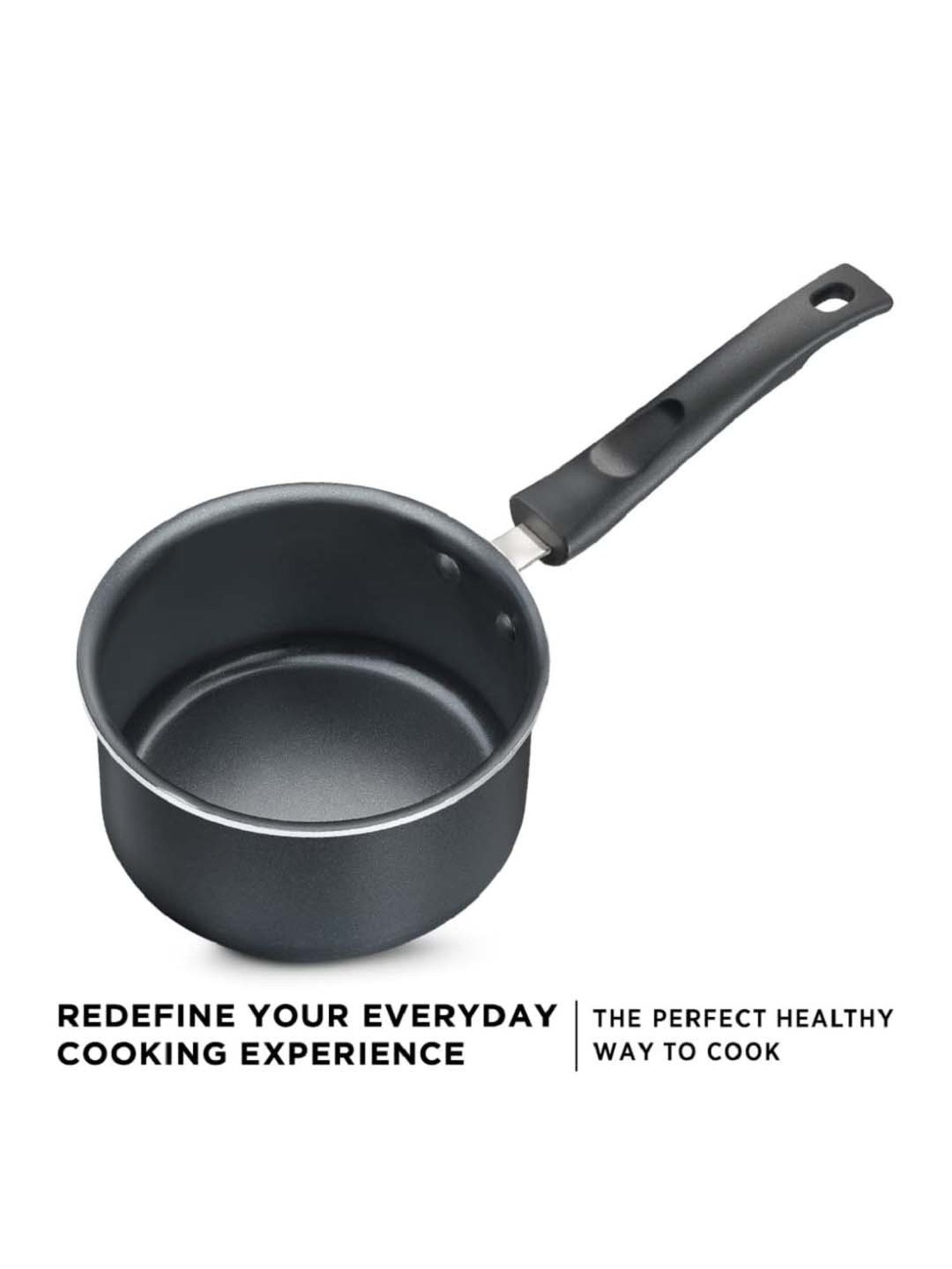 JUDGE Everyday Black Aluminium 14 cm Sauce Pan (1.2 L)
