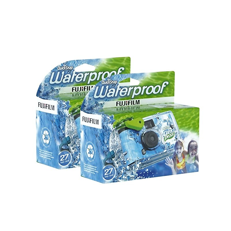 Disposable QuickSnap Waterproof Pool Underwater 35mm Camera Pack of 2