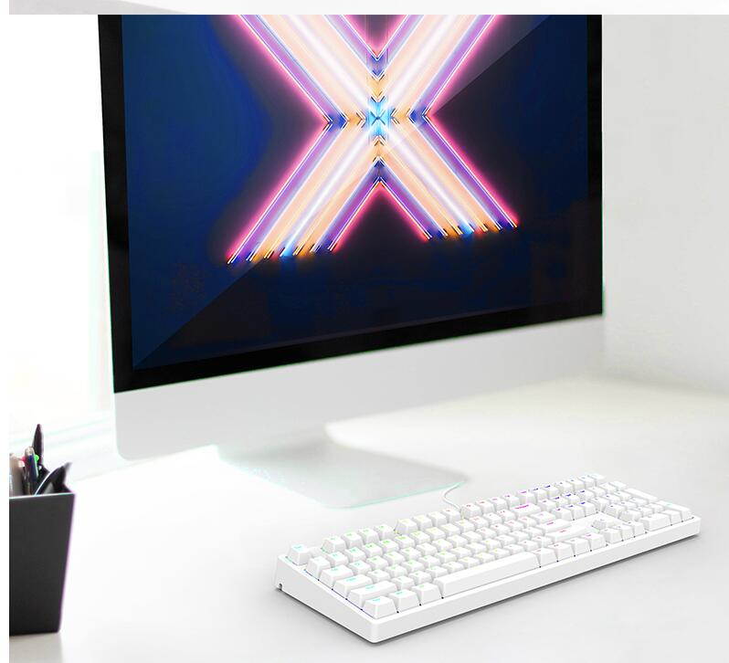 iKBC  F410 108-key RGB Backlit  Cherry MX Switch Mechanical Gaming Keyboard, N-key Rollover, PBT Keycaps