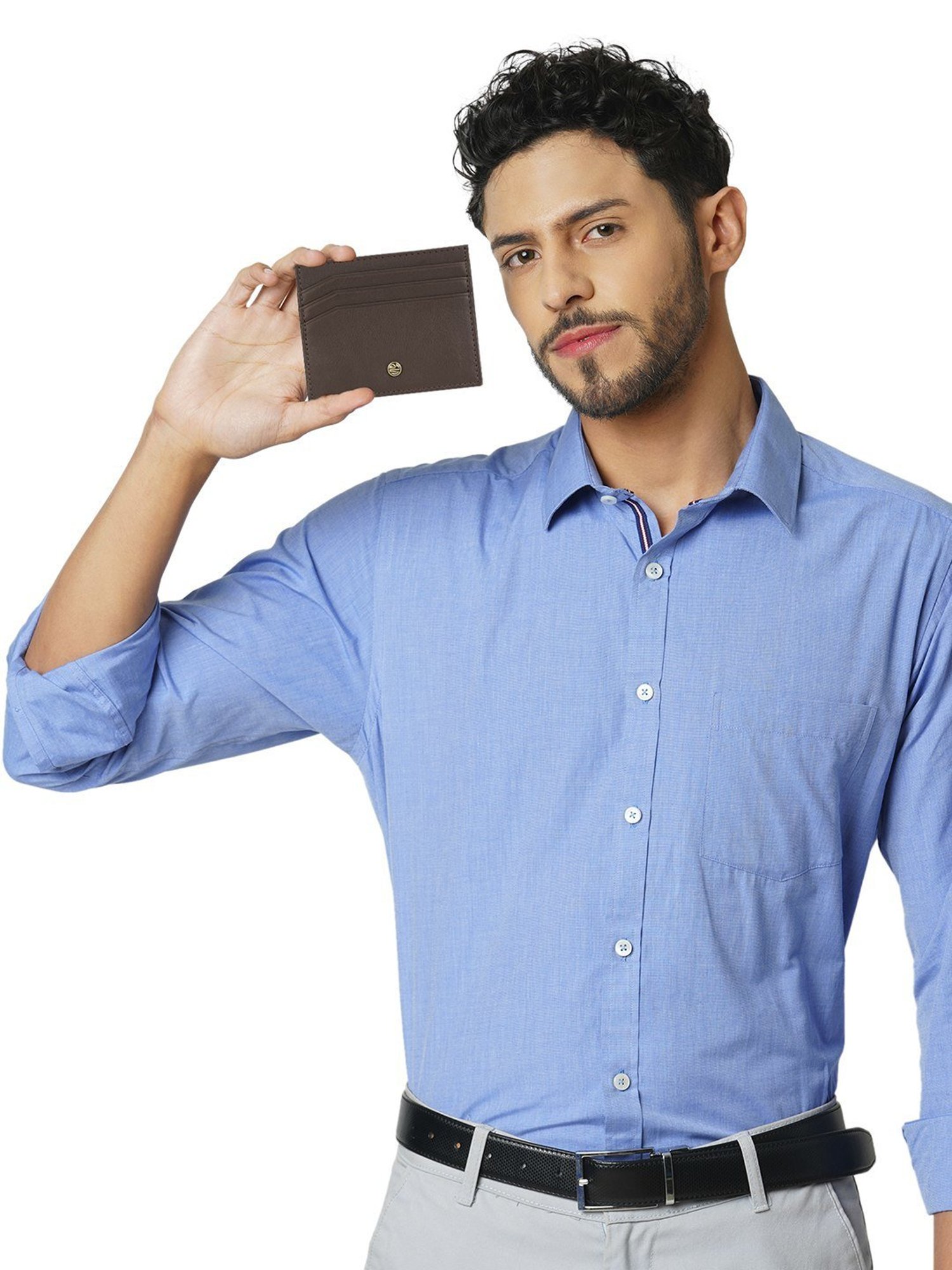 PERQUISITE CENTURION Brown Solid Card Holder