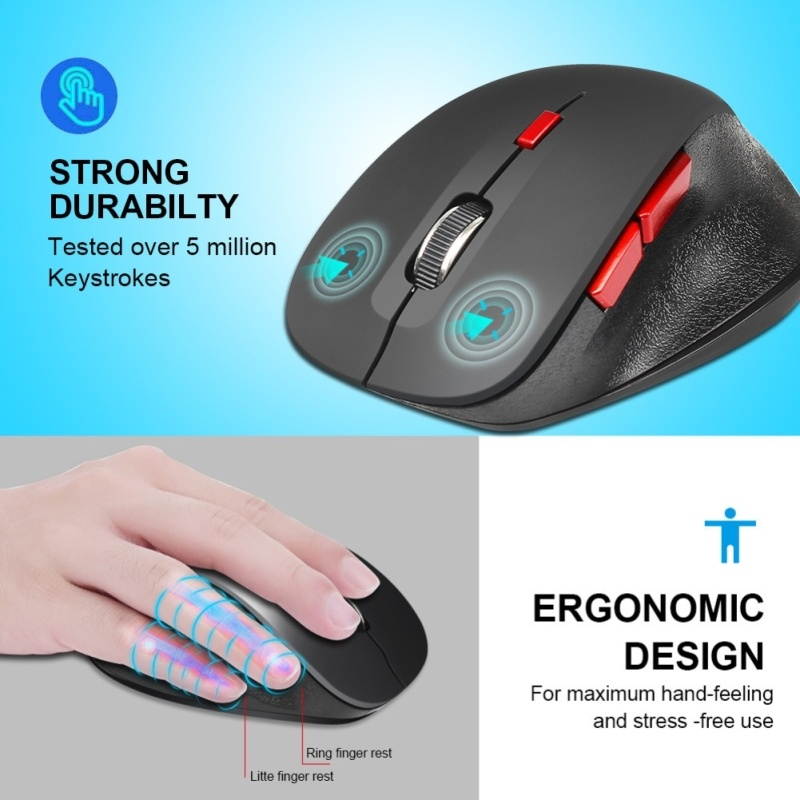 G835 Portable 2.4G 2400DPI Wireless Mouse with USB Receiver Laptop Accessory