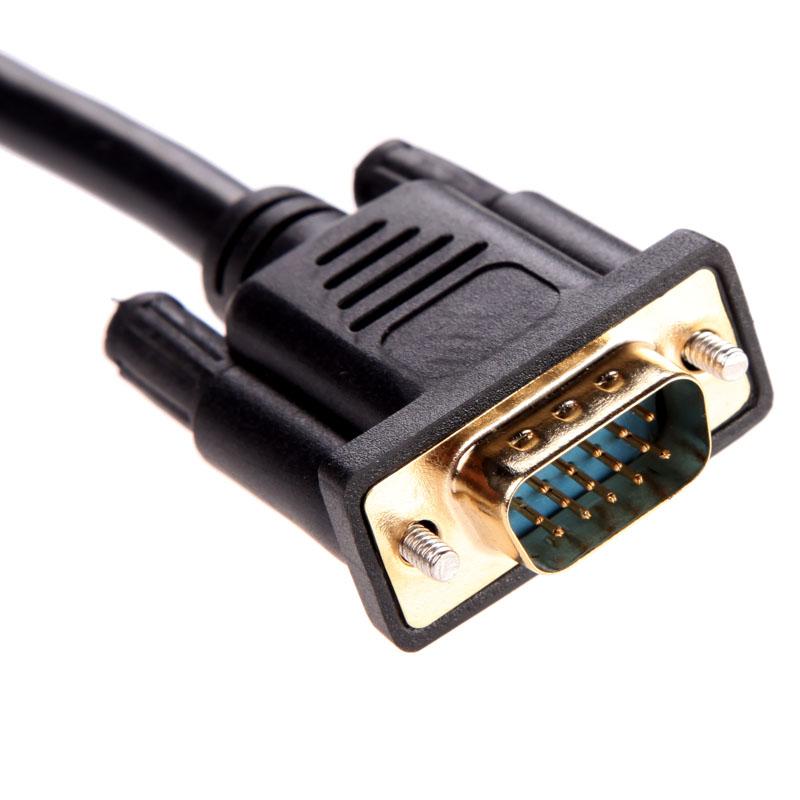 1.5m 5Ft VGA to TV 3 RCA Component AV Adapter Cable for PC Laptop