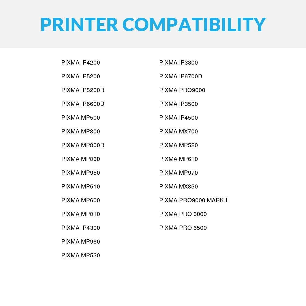 LD Compatible Replacement for Canon CLI8C Ink Cartridge Includes: 1 Cyan 0621B002