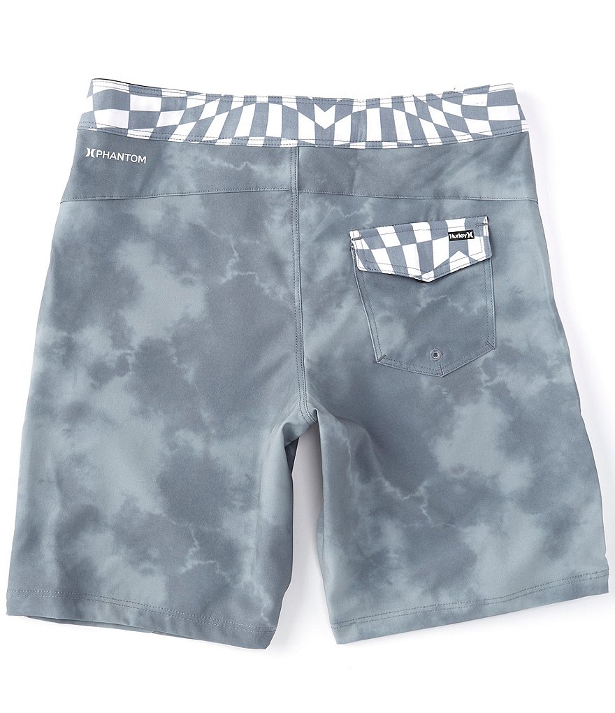 Hurley Big Boys 8-20 Phantom Checked-Trim Board Shorts