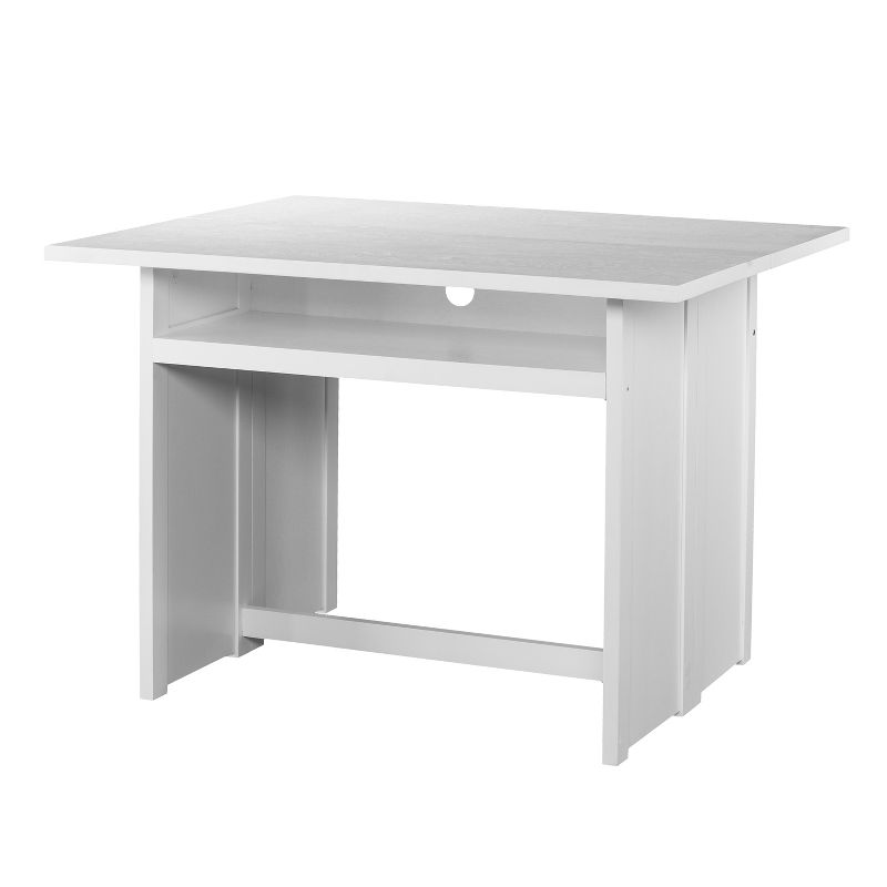 Klint Convertible Console To Extendable Dining Table White - Aiden Lane