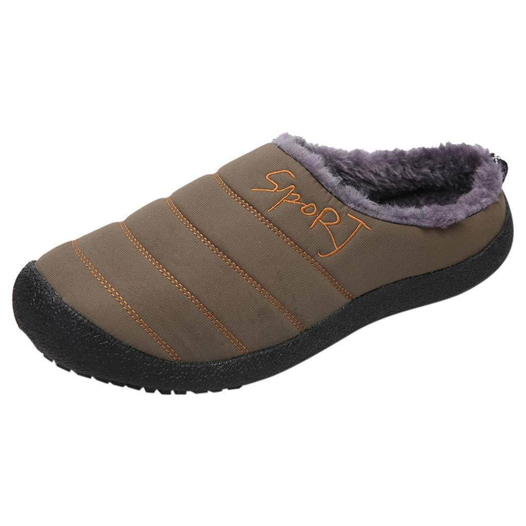 Shusuen Women's House Slippers Comfort Fuzzy Winter Home Shoes Slip On Indoor Outdoor Anti Slip Slippers