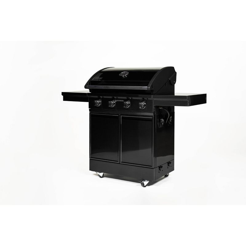 TYTUS 4 Burner Cart Gas Grill T400SSBLP-0.0.0 Black Stainless Steel