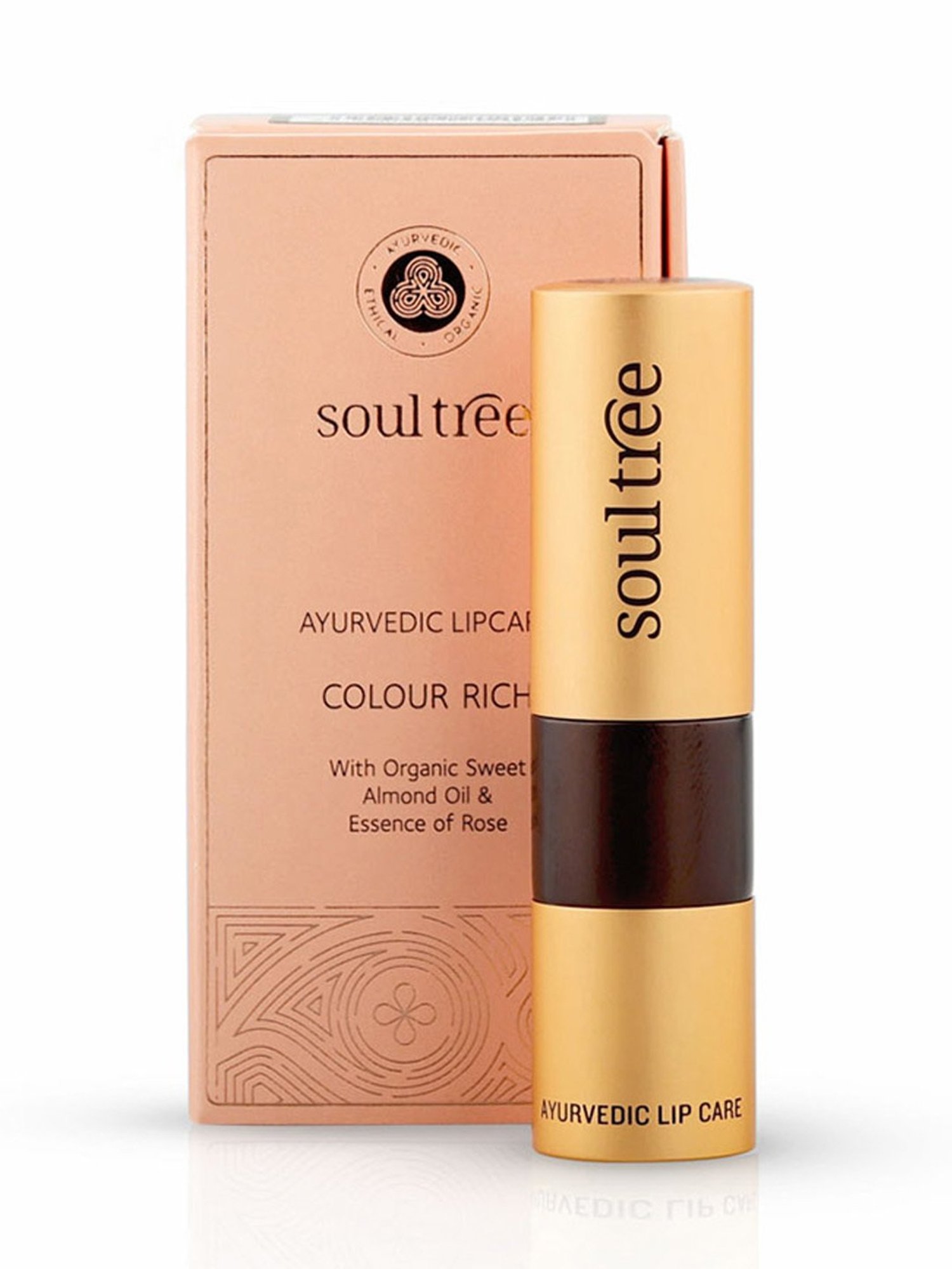 SoulTree Ayurvedic Lipstick - Peachy Mist 540 - 4 gm | Organic Lipstick