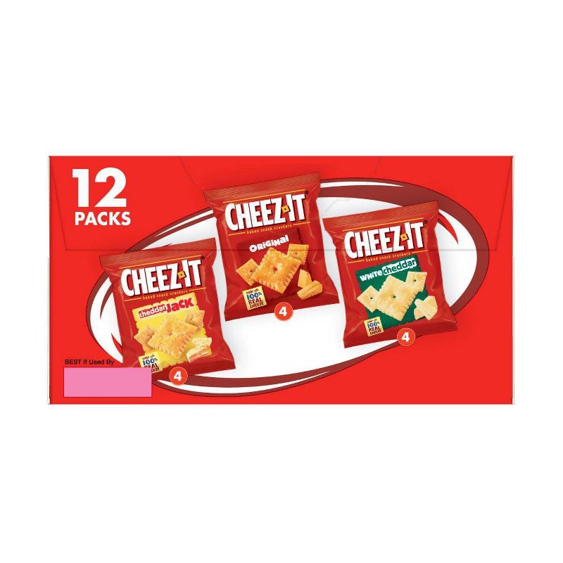 Cheez-It Baked Snack Crackers Variety Pack 12ct