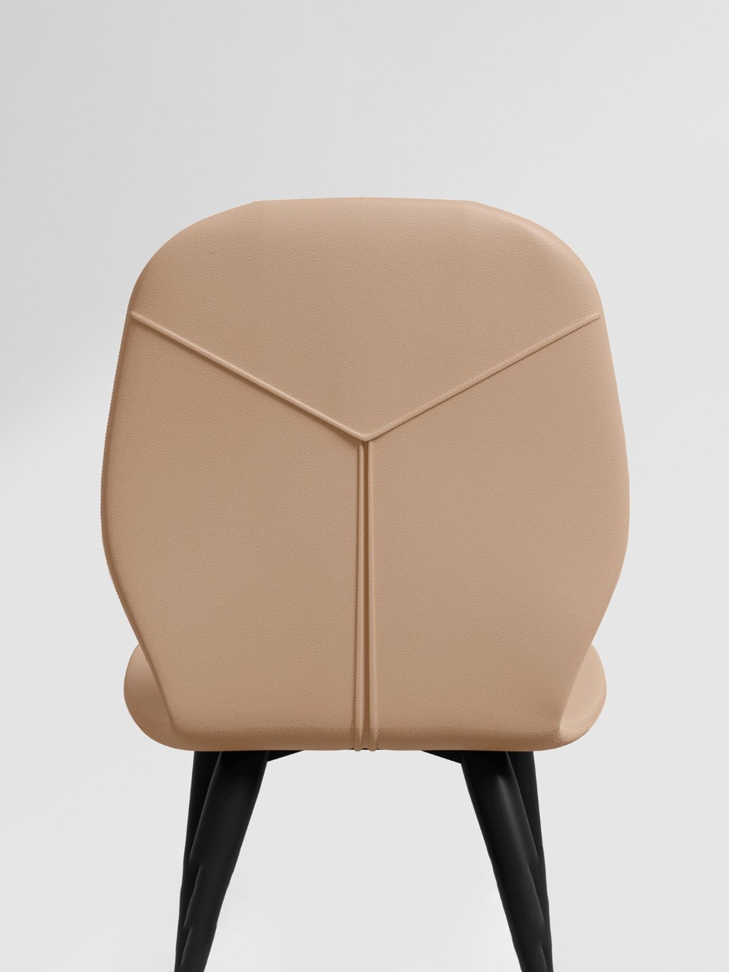 Godrej Interio Sked Beige Leather Dining Chair (Set of 2)