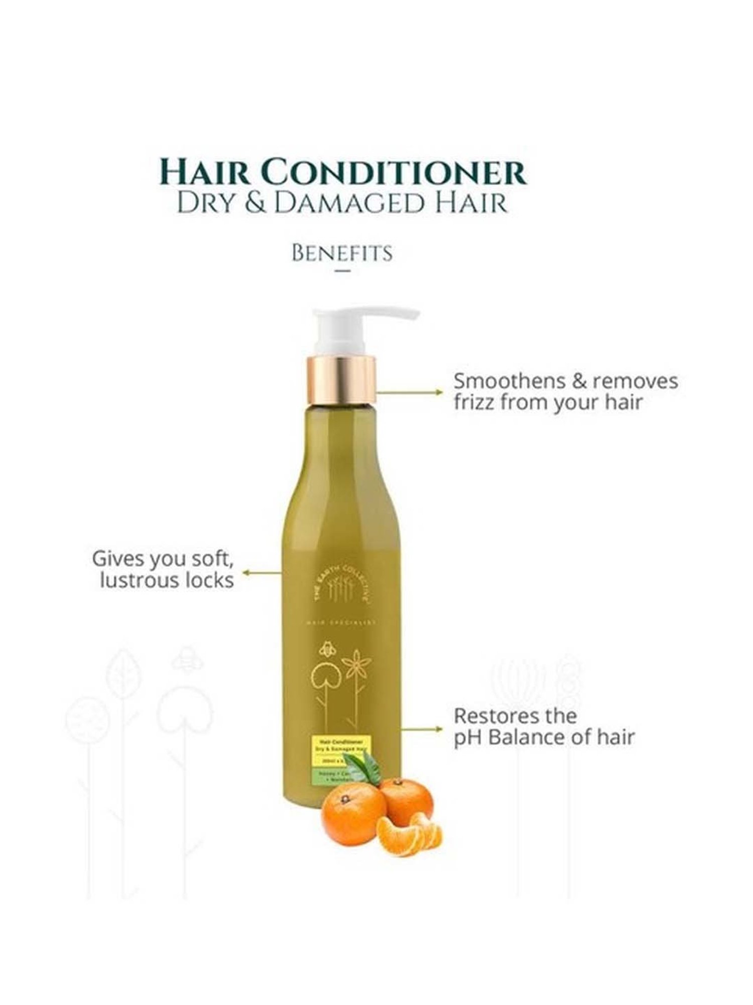 The Earth Collective Dry & Damaged Hair Conditioner - 200 ml