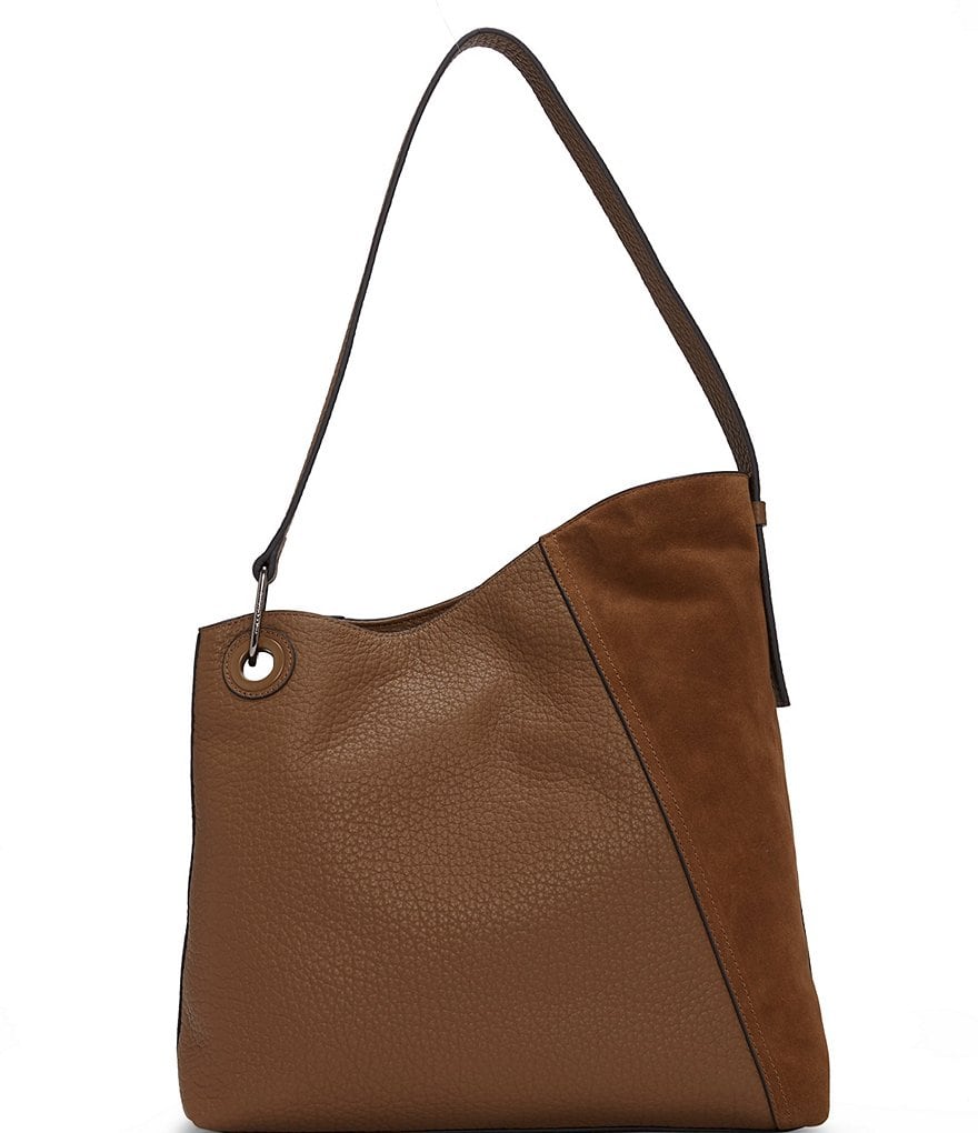 Vince Camuto Yulia Leather and Suede Hobo Bag