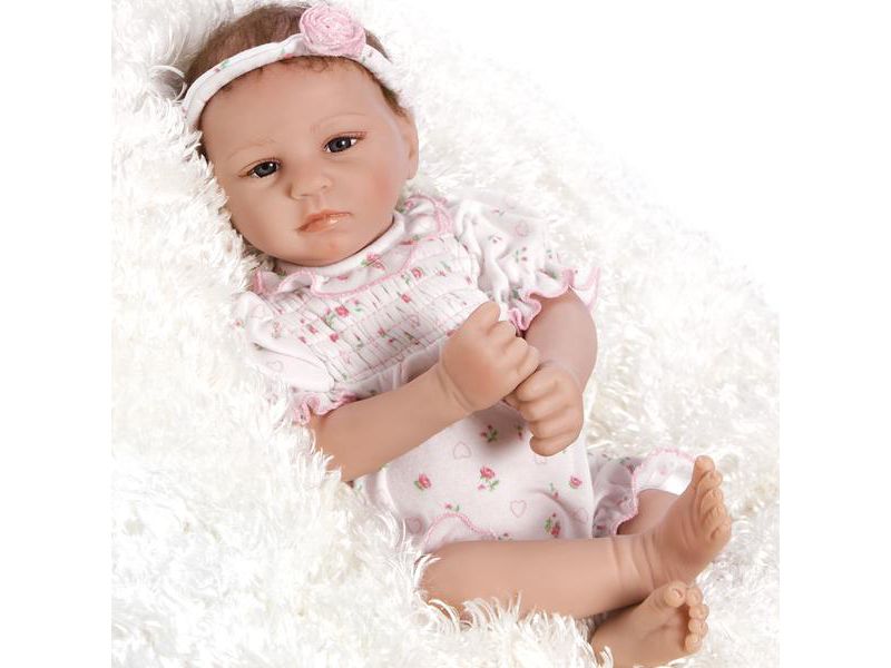 Paradise Galleries Lifelike & Realistic Newborn Reborn Baby Doll, Bundle of Joy, 18-inch Weighted Baby in GentleTouch Vinyl, 5-Piece Set