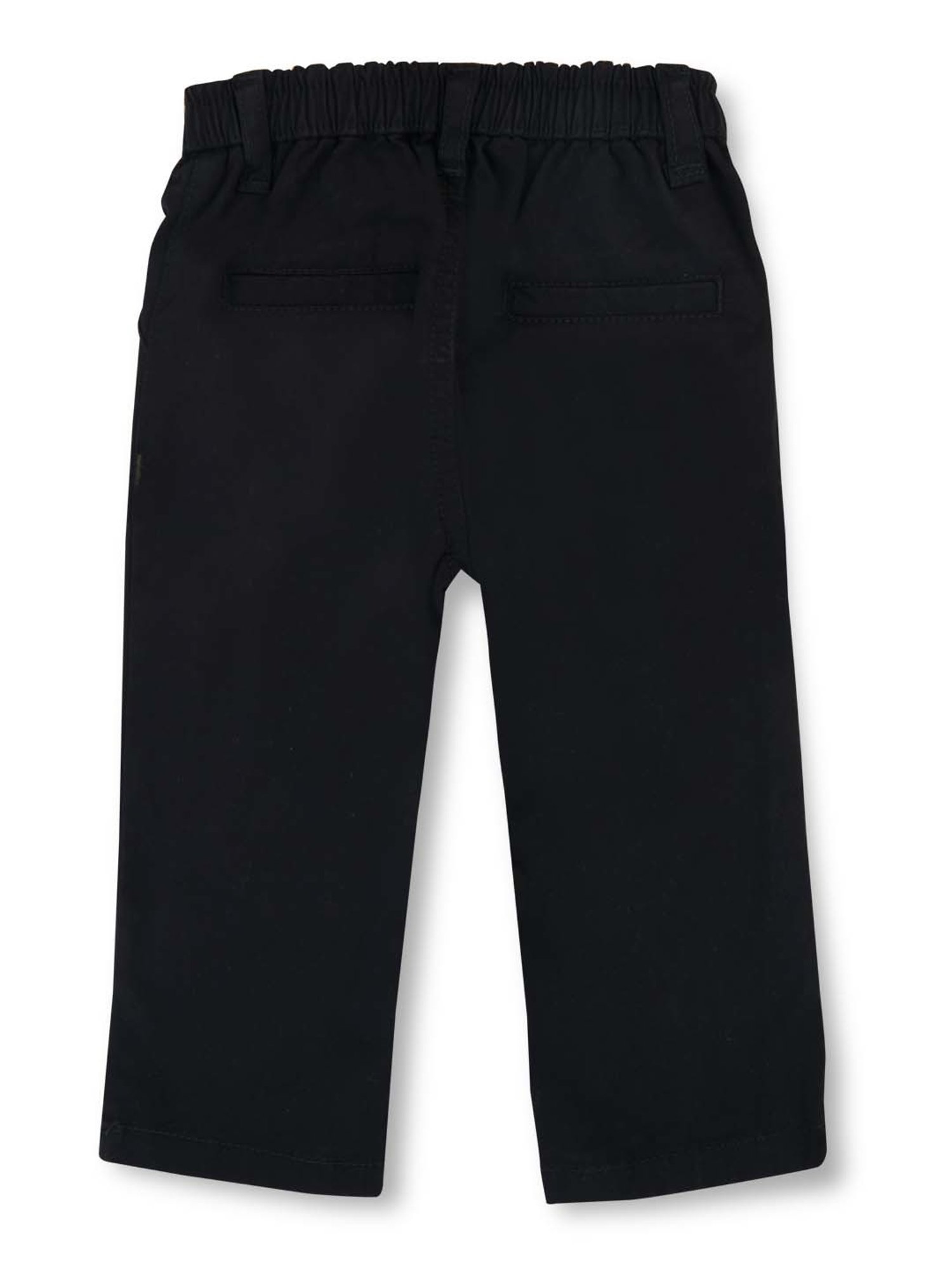 GJ baby Kids Black Cotton Regular Fit Trousers