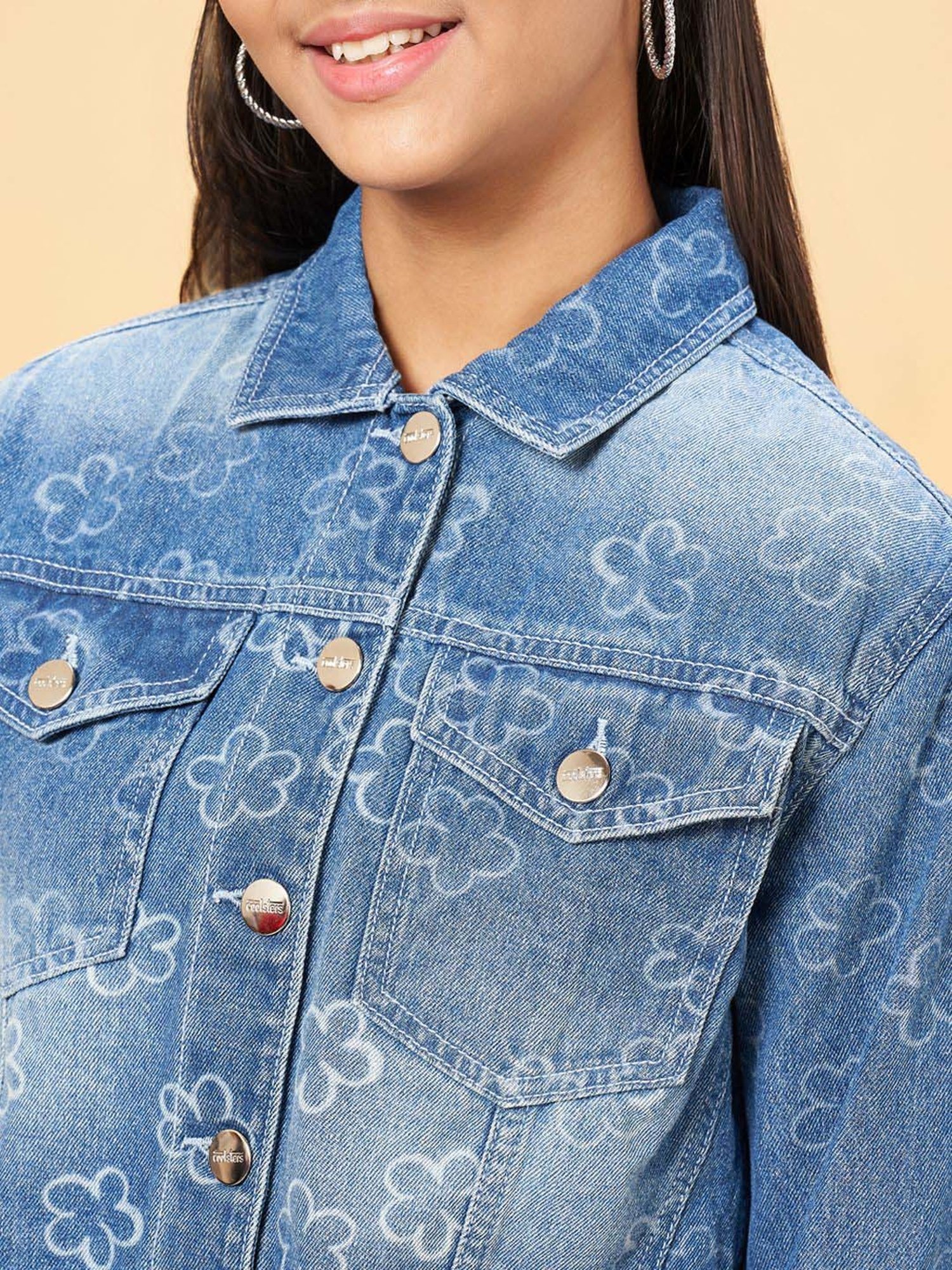 Coolsters by Pantaloons Kids Blue Cotton Printed Full Sleeves Jacket