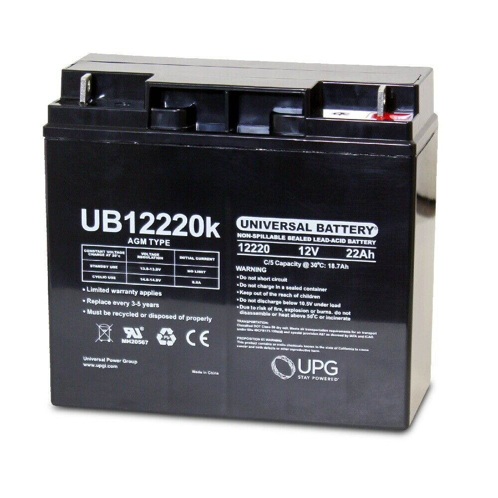 NEW 12V 22AH SLA Battery Replaces Summit SFC-300 Fire Alarm Control Panels