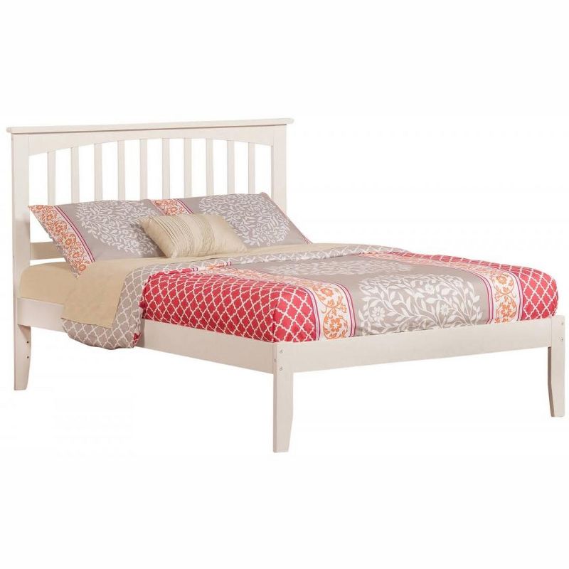 Mission Full Bed in White - Atlantic Furniture