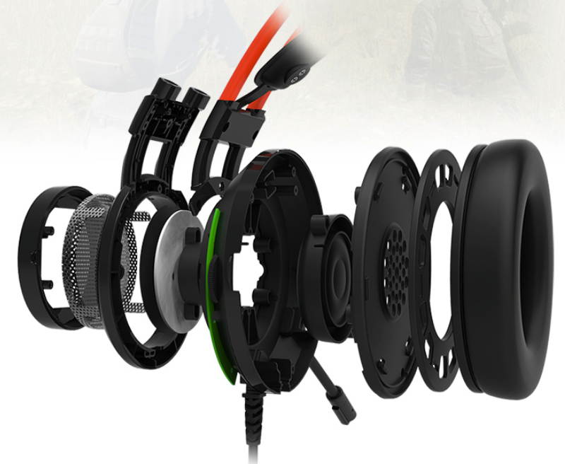 Ajazz AX391 Wired Gaming Headset Game Earphone Computer Headphones with Microphone Led Light Headphones for Computer PC Laptop (Black & Orange)