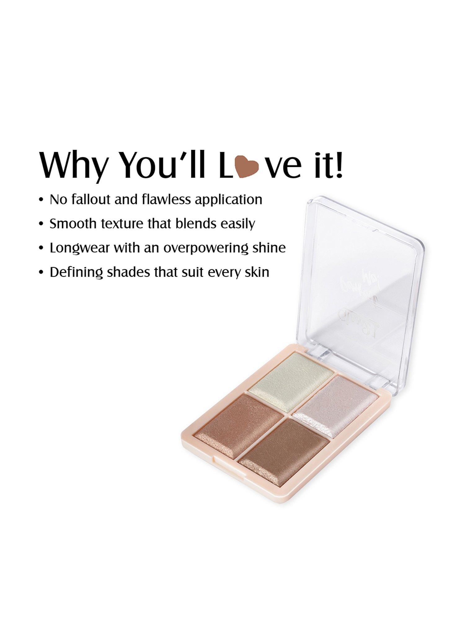 Glam21 Perfect Me! Highlighter Palette Blusher 04 Pearl - 6 gm