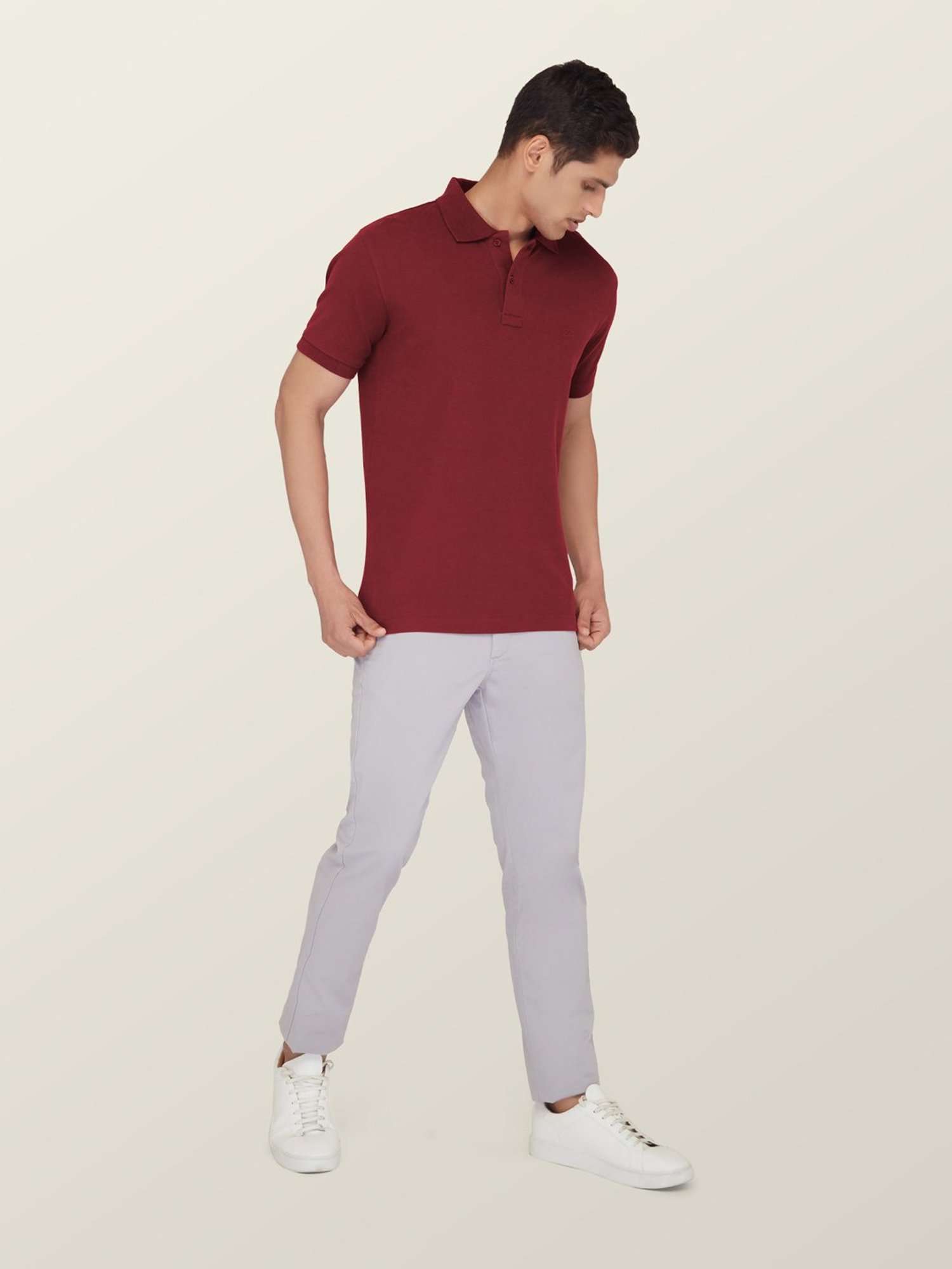 XYXX Maroon Polo T-Shirt