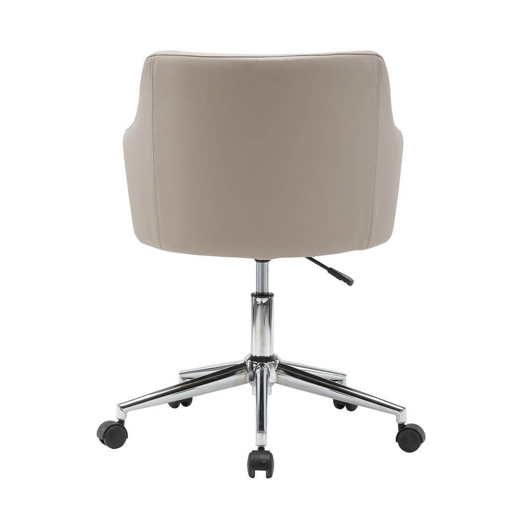 Techni Mobili RTA-1006-BG Comfy & Classy Home Office Chair, Beige - 30.75-35 x 23.75 x 24.5 in.