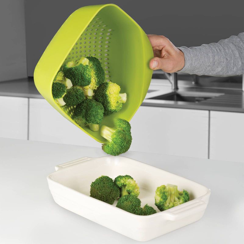 Joseph Joseph Square Colander, Medium - Green