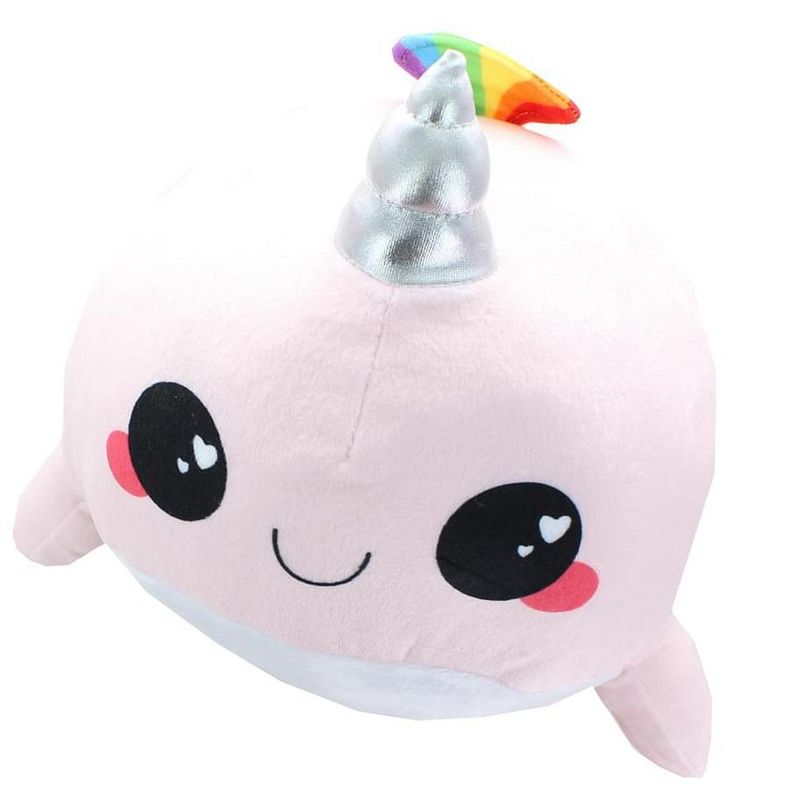 Se7en20 Glitter Galaxy Rainbow Spout Pink Narwhal 6" Collectible Plush