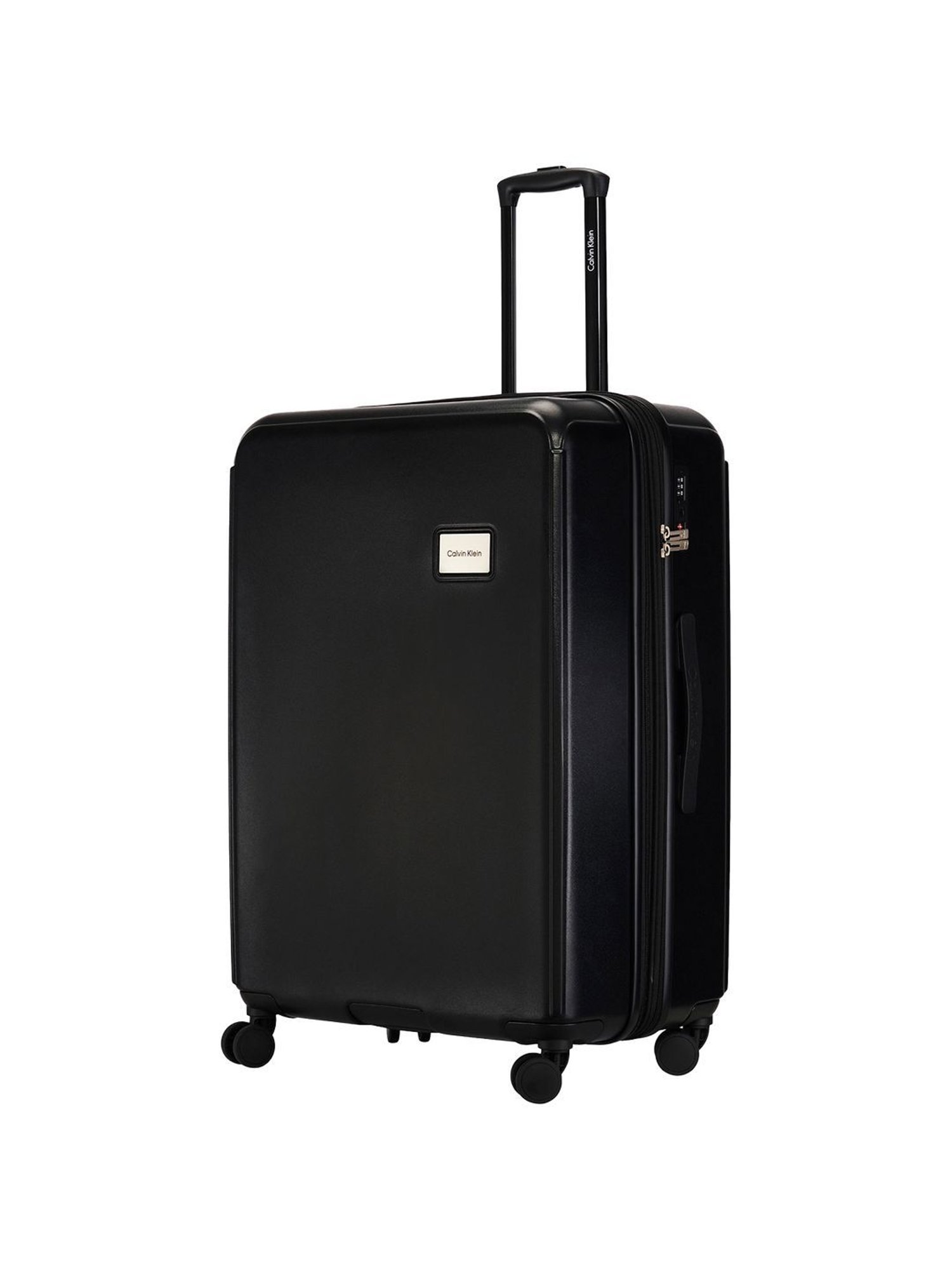 CALVIN KLEIN BLEEKER STREET Black 8 wheels Large Hard Cabin Trolley Bag