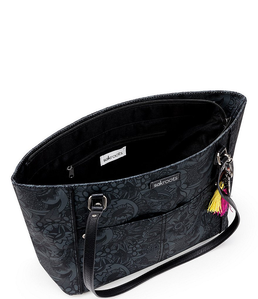 Sakroots Medium Paisley Print Nylon Tote Bag