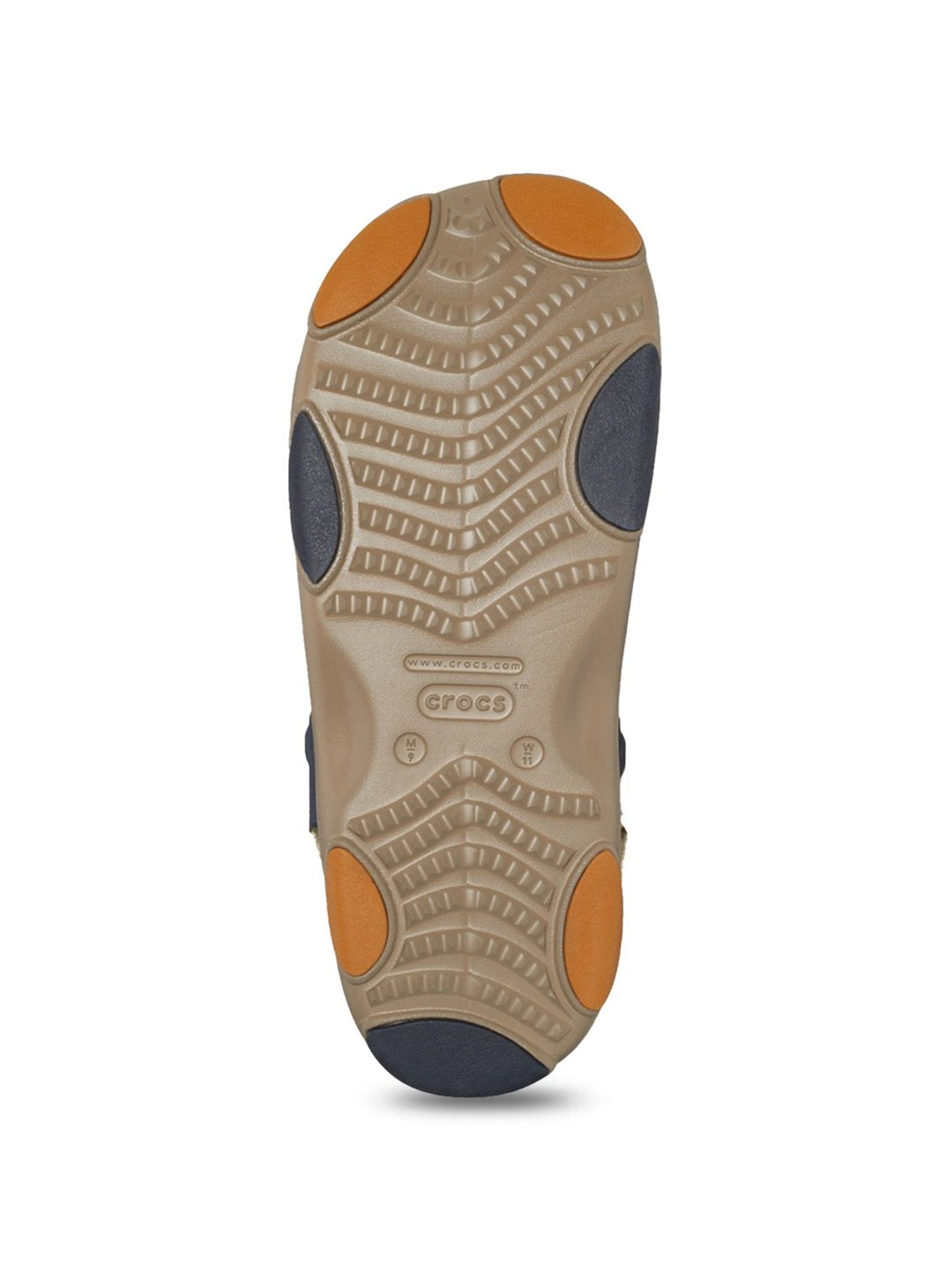 Crocs Men's All-Terrain Brown Sling Back Sandals