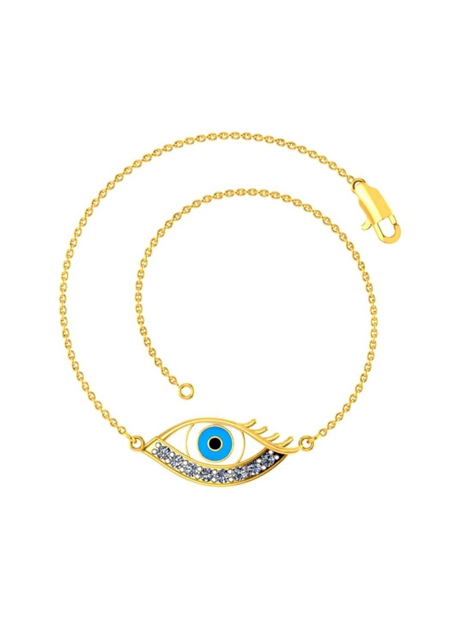 Mia by Tanishq Cupid Charm 14k Gold & Diamond Bracelet for Women