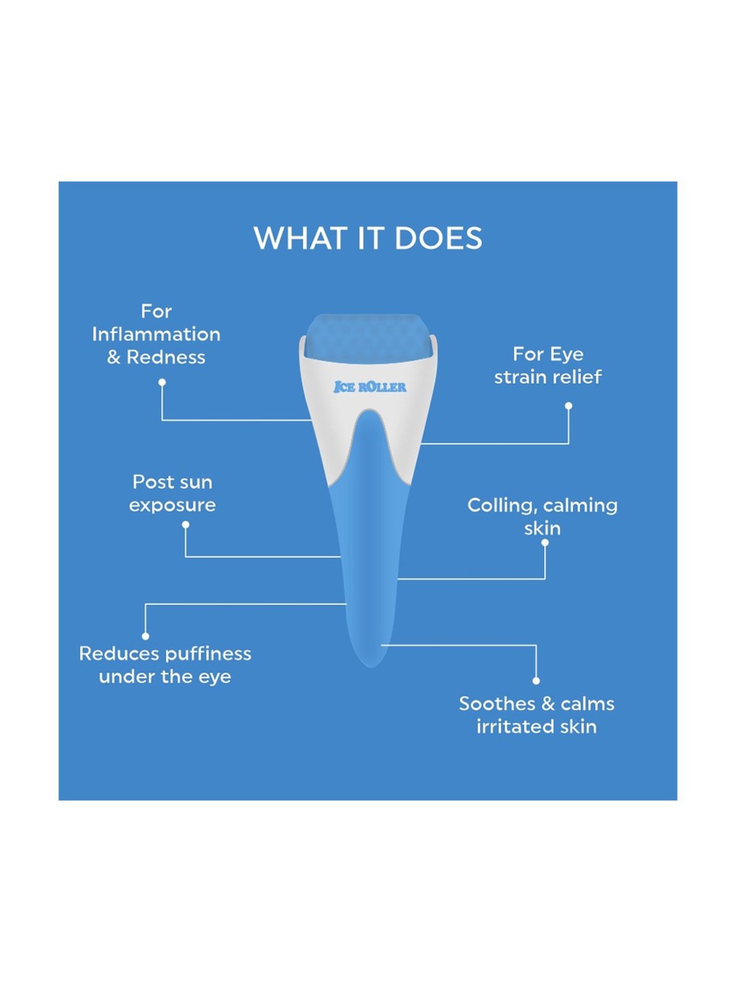 House of Beauty Blue Ice Roller - 187 gm