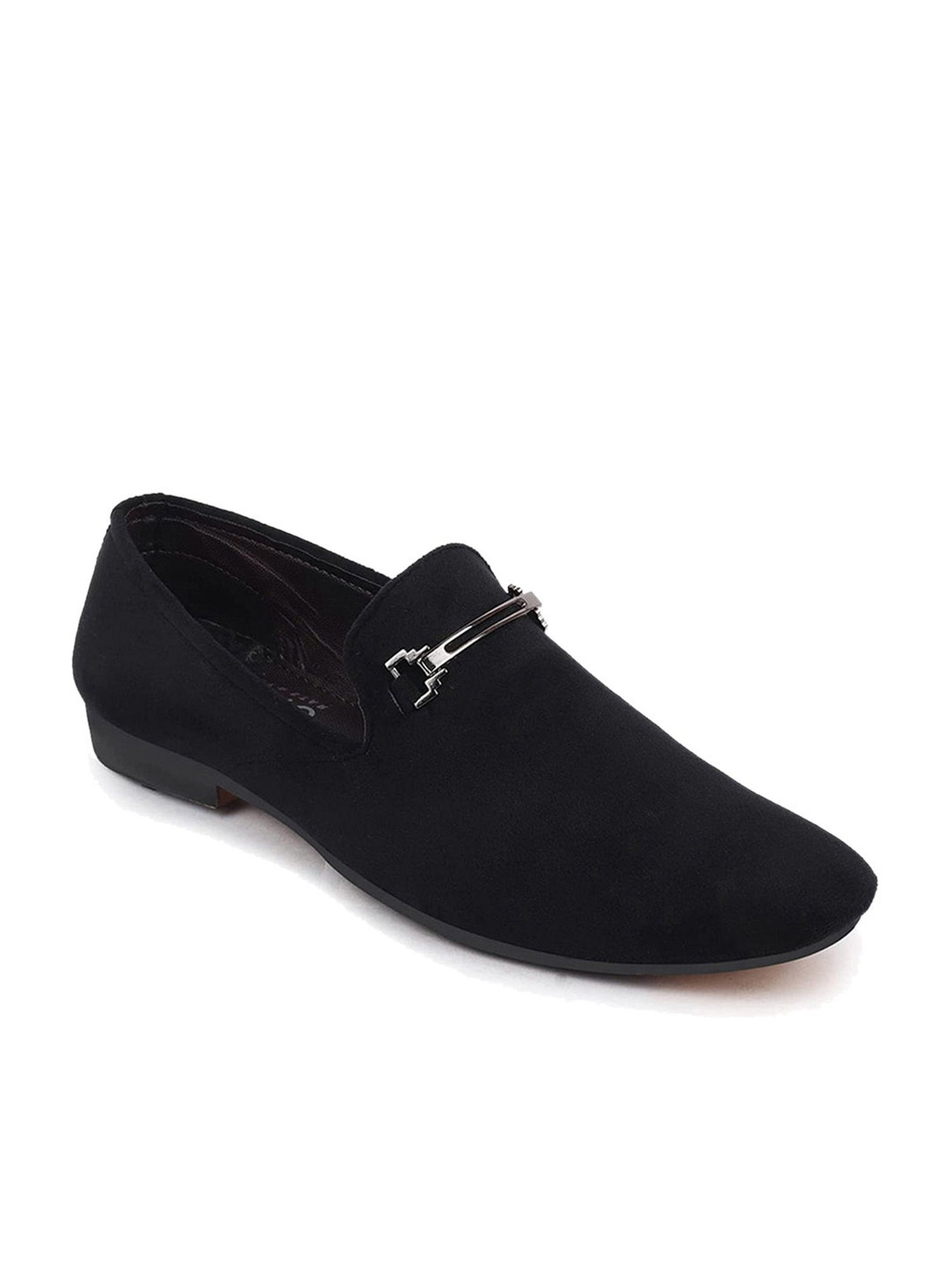 Fausto Men's Black Casual Loafers