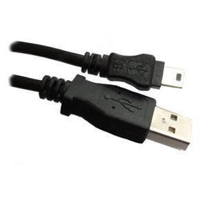 Black - USB A to Mini B 5 pin, 6 Feet - High Speed USB Cable