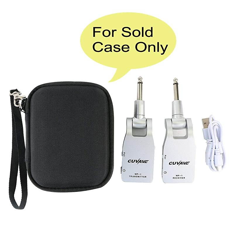 Hard Travel Case for Getaria/Muslady 2.4GHZ Wireless Guitar System Built-in Rechargeable Lithium Battery Digital Transmitter Receiver