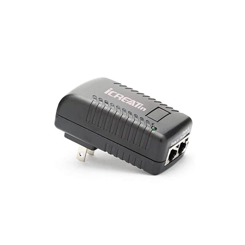 Wall Plug POE Injector with 48v Power Supply 8023af for Most CiscoPolycomAastra Phones and More