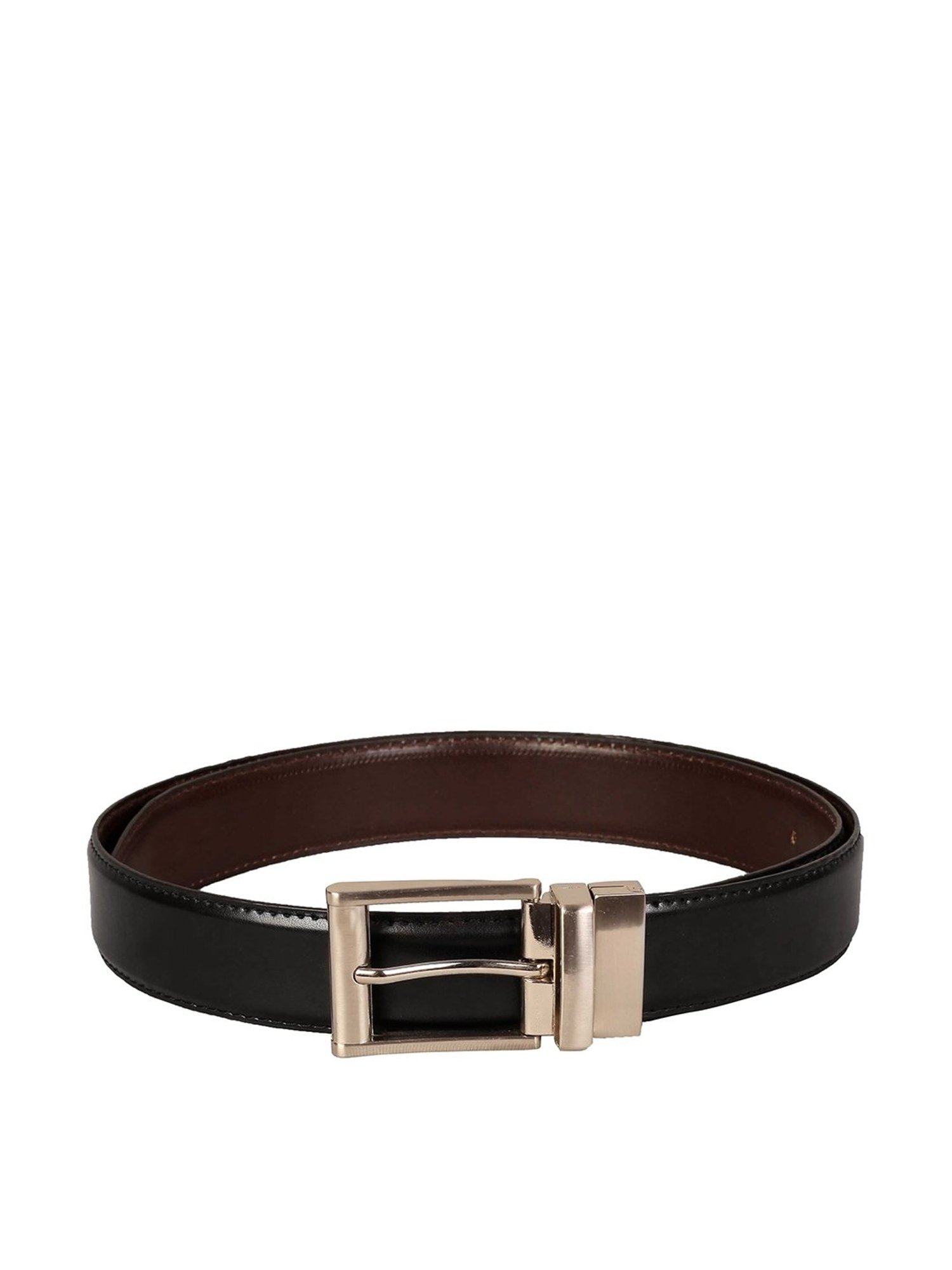 SCHARF Black & Brown Reversible Belt for Men