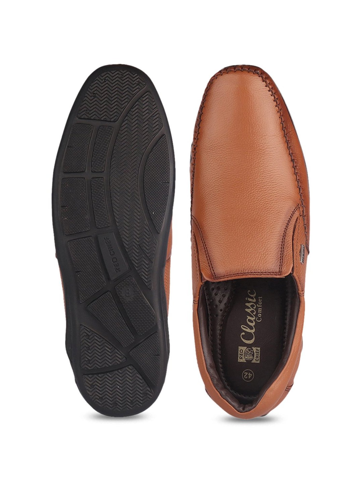 Red Chief Men's Tan Formal Loafers