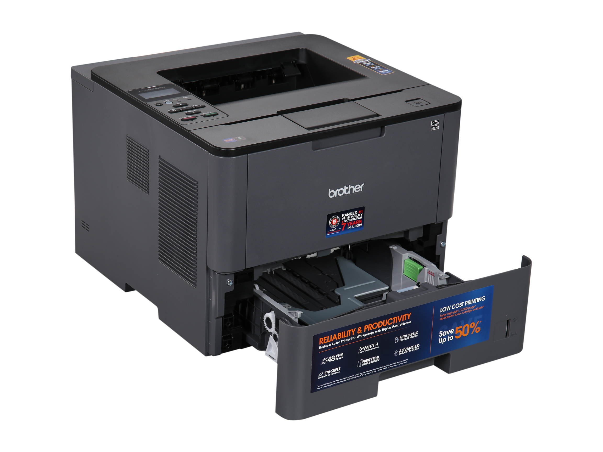 Brother HL-L6200DW Wireless Monochrome Laser Printer