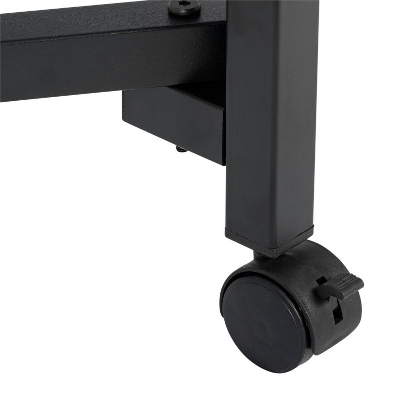 36" Fixed Height Cutting Table with Basket Charcoal/White - Sew Ready