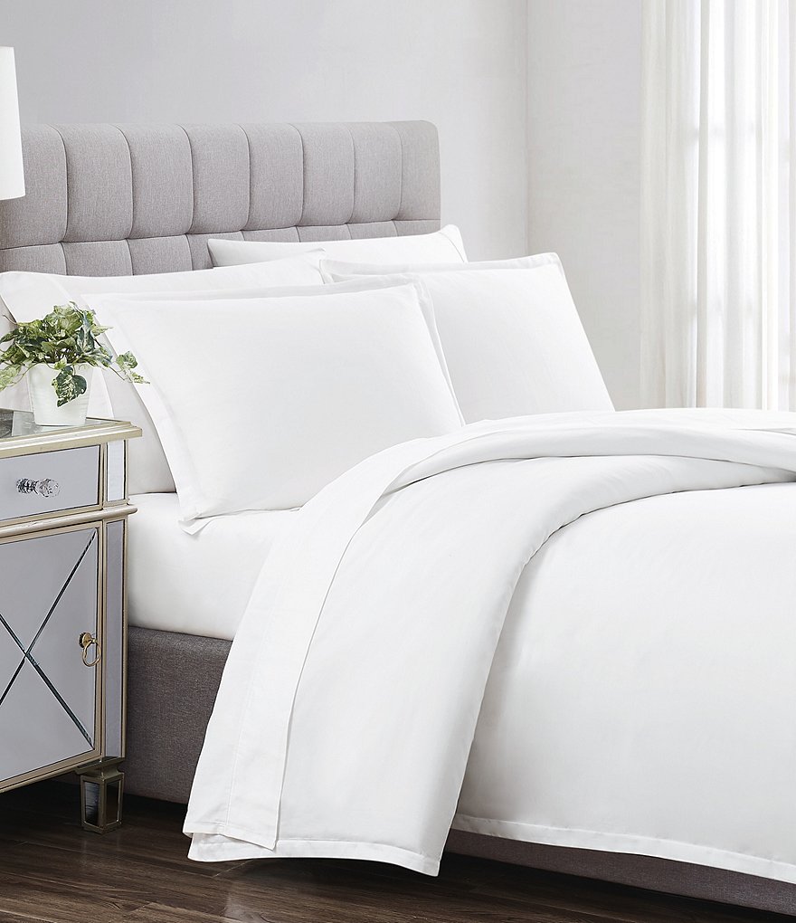 Charisma 310 Thread Count Cotton Classic Solid Duvet Cover Mini Set