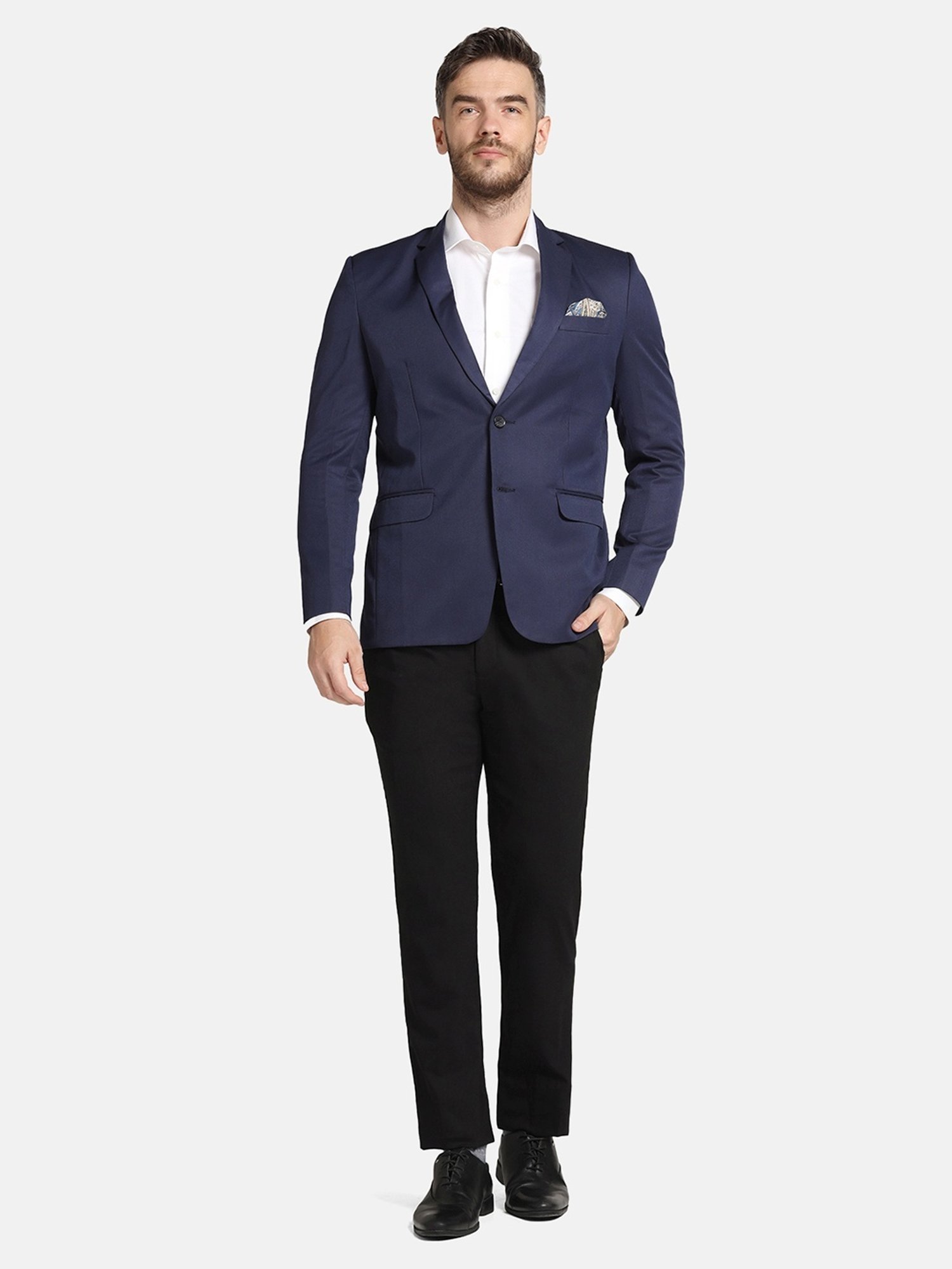 Tahvo Navy Regular Fit Blazer