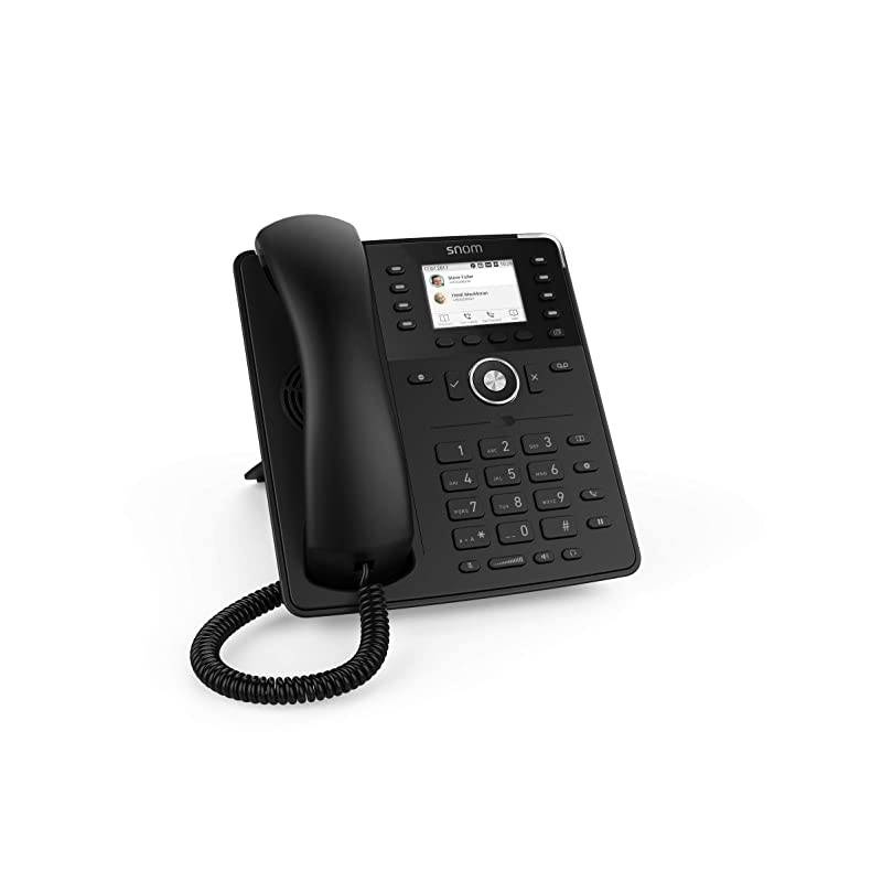 D735 SIP VOIP 2.7" PoE Phone with USB WiFi Stick Support Black