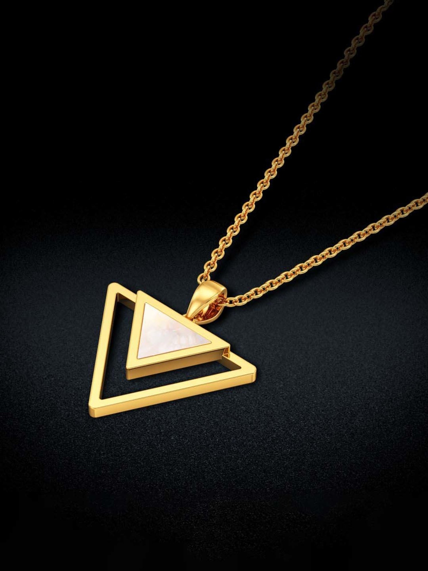 CKC Sacred Rudraksha Gold Pendant: Single Loop Elegance